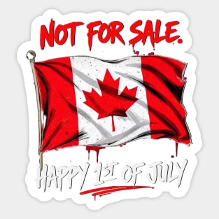 Proud Canadian Not For Sale Streetwear Collection Sticker